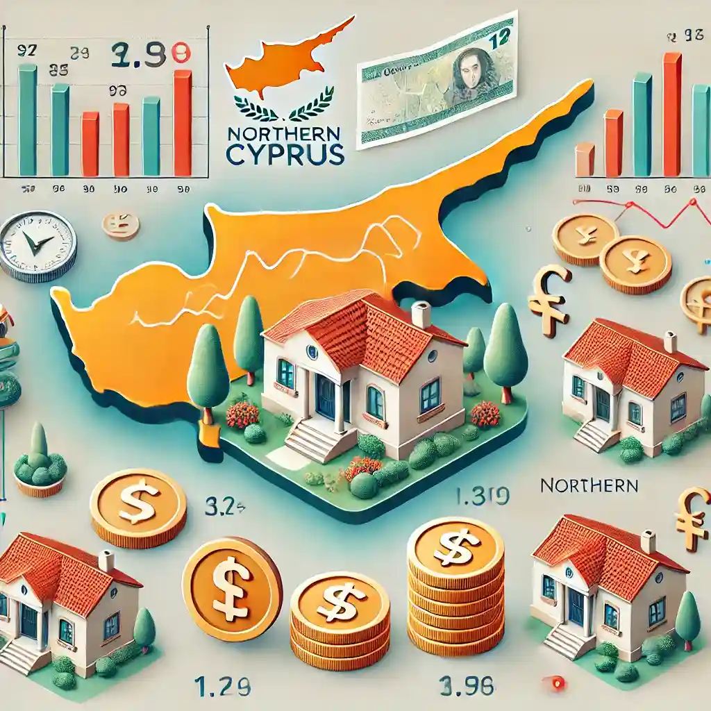 متن جایگزین: نمای کلی از قیمت خانه‌ها در قبرس شمالی